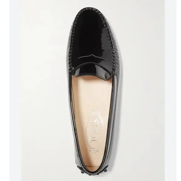 Tod’s City Gommino Patent Leather Loafers Black Size 38.5 Italy / 8.5 US - Picture 7 of 13